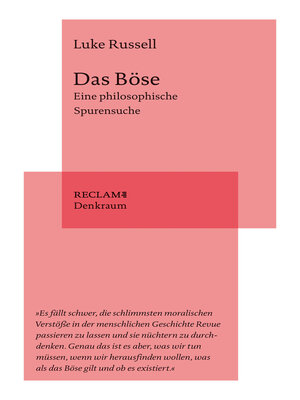 cover image of Das Böse. Eine philosophische Spurensuche